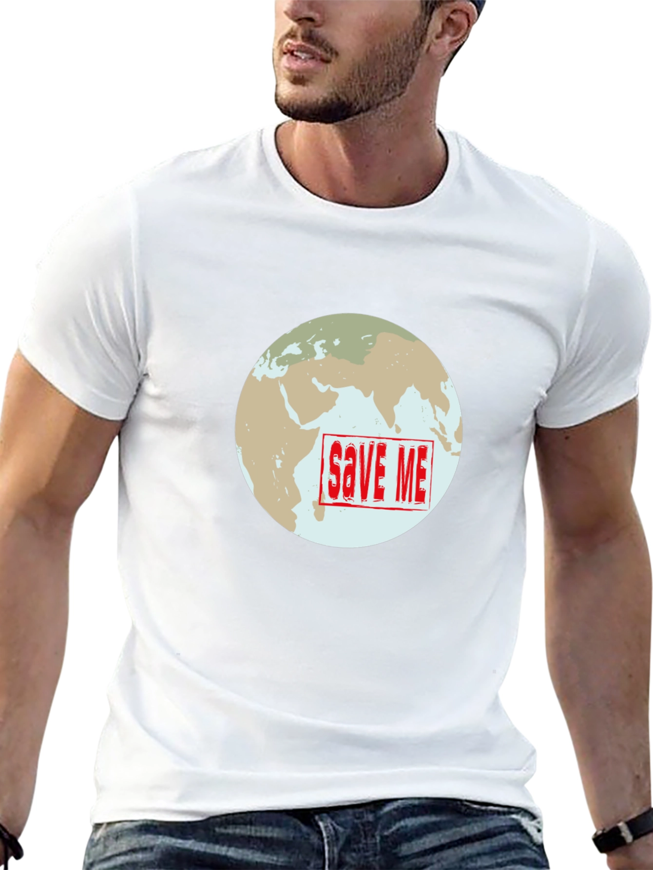 Save Me Earth T-Shirt - Climate Awareness