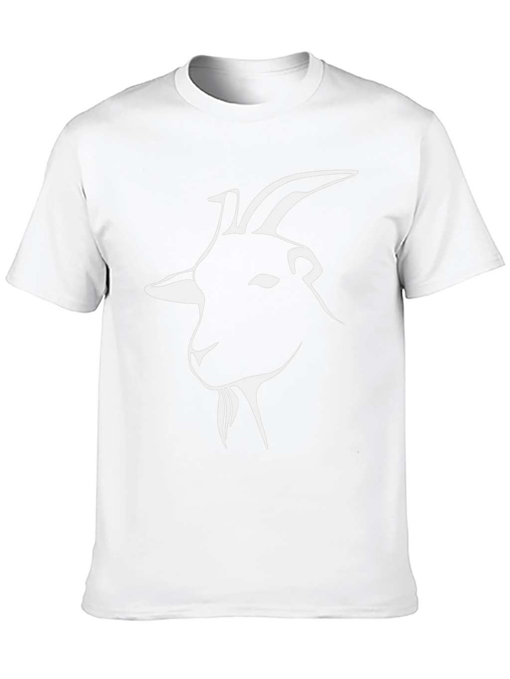 Goat Graphic Tee - Black Cotton Crew Neck