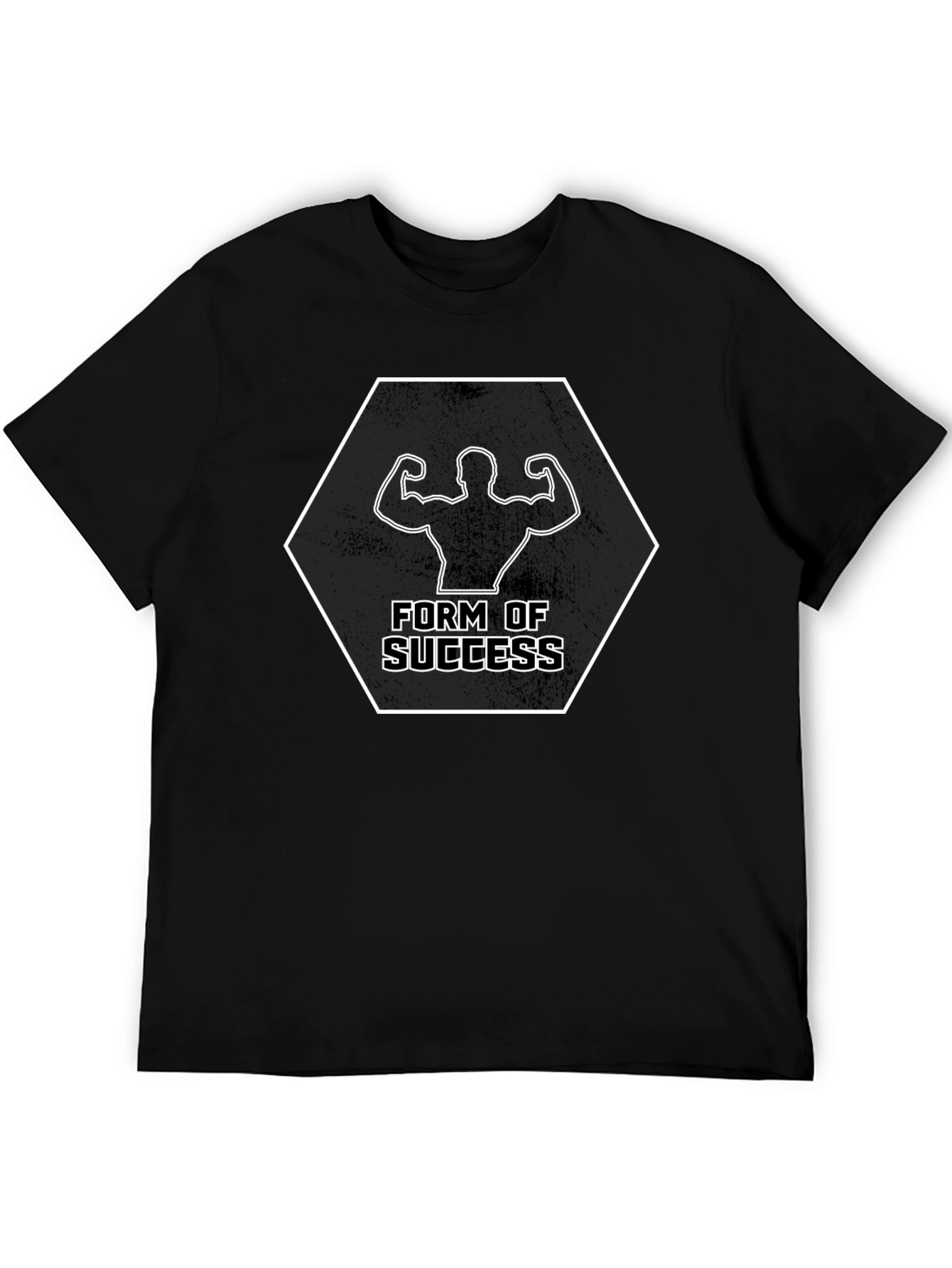 Form of Success Graphic Tee - Black Fitness Shirt