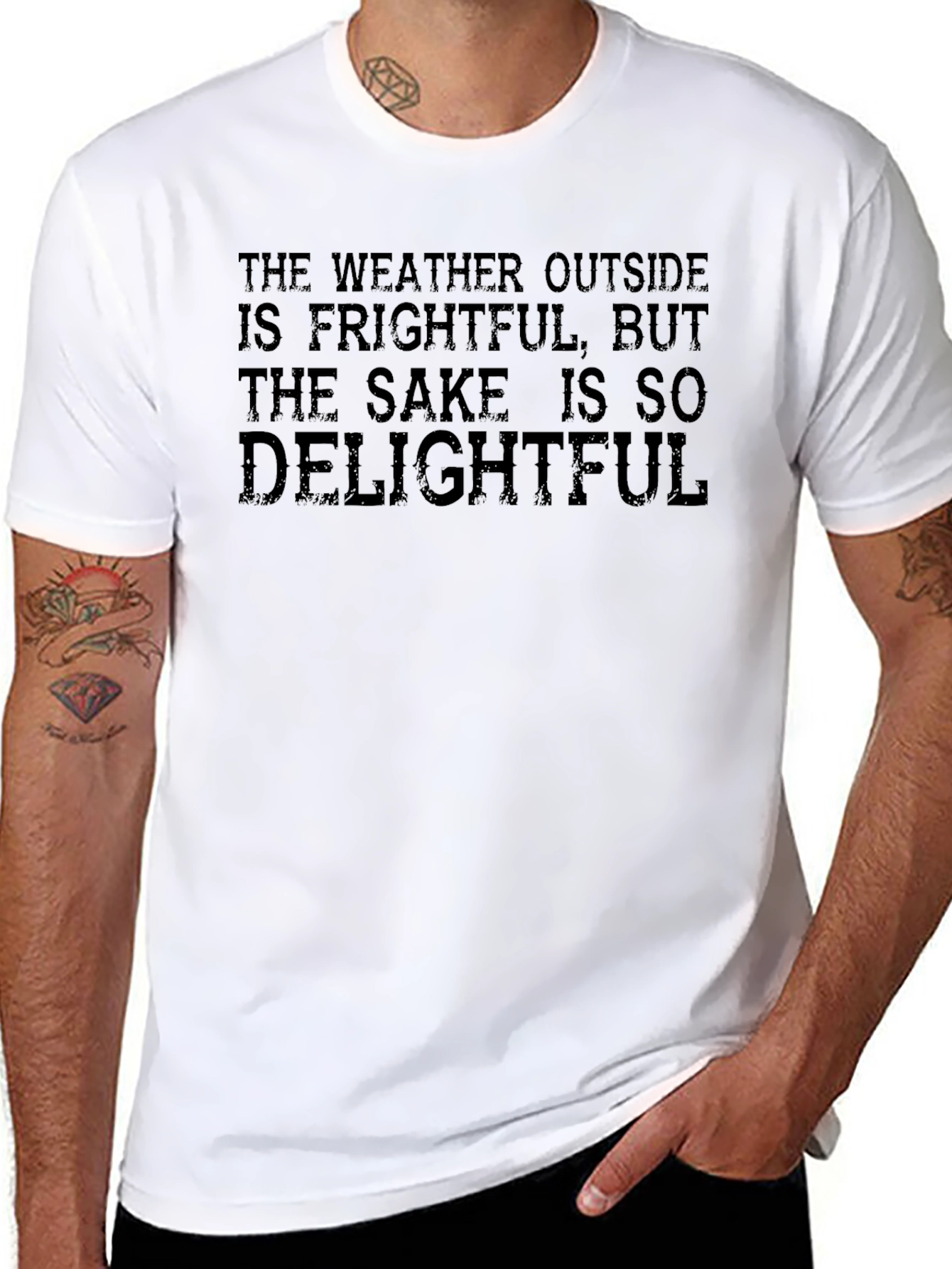 Frightful Weather Delightful Sake Graphic T-Shirt
