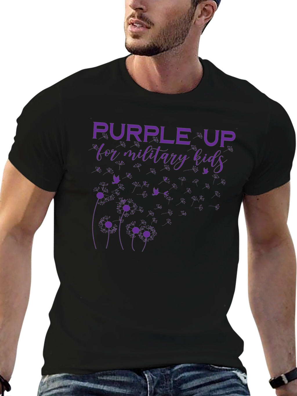 Purple Up Military Kids T-Shirt