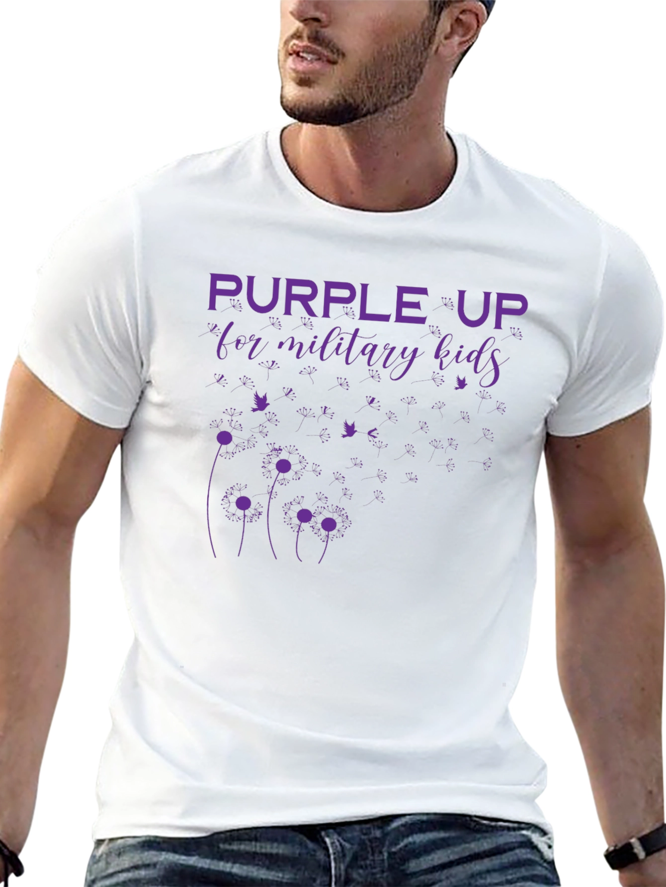 Purple Up Military Kids T-Shirt