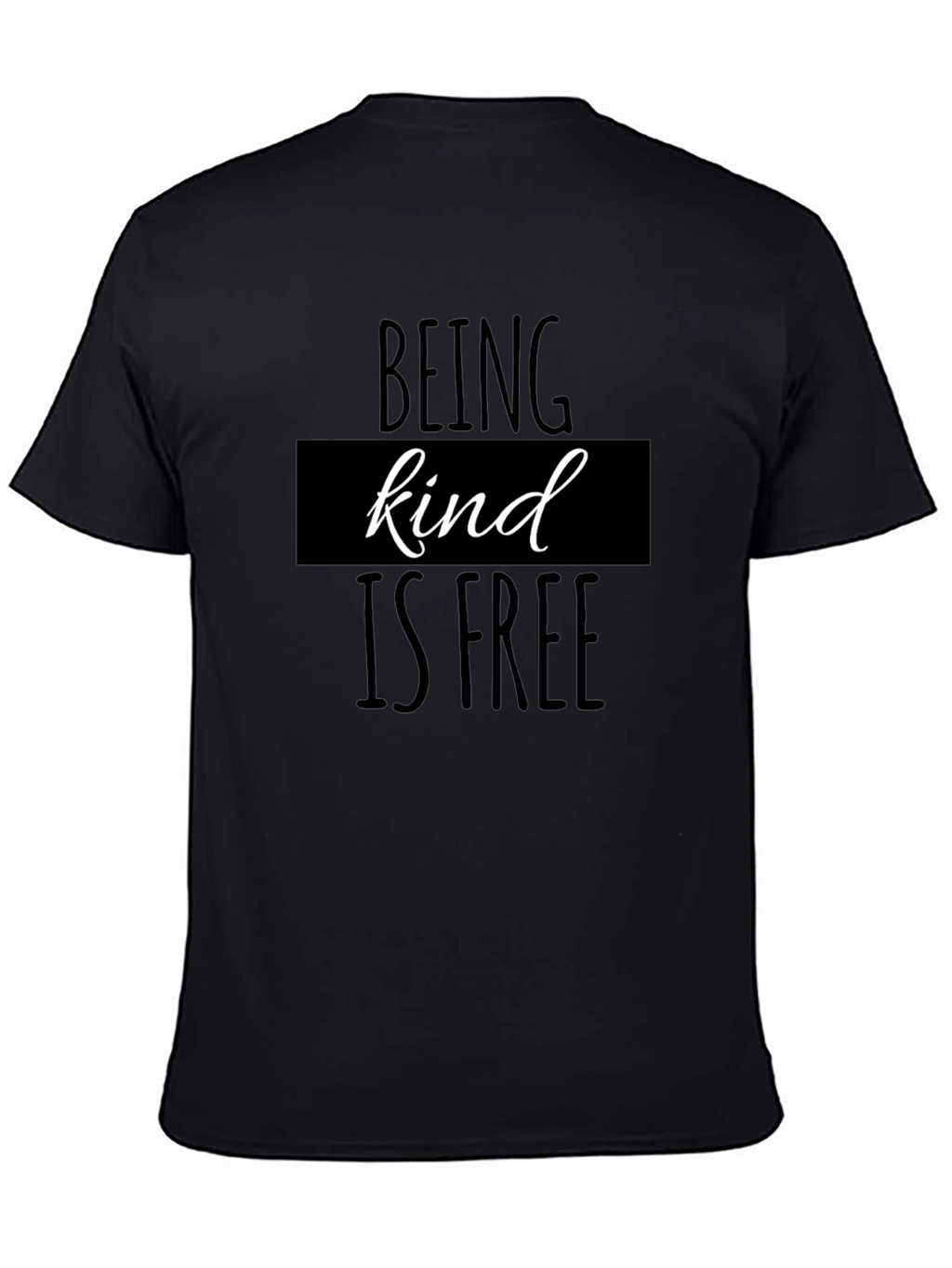 Kindness T-Shirt: Black Tee with Positive Message