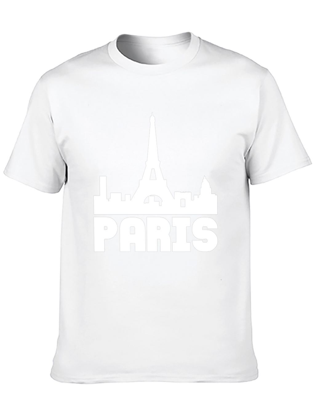 Paris Skyline Graphic Tee - Mens Black T-Shirt