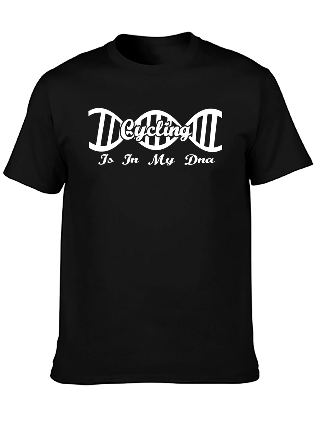 Cycling DNA Graphic T-Shirt - Black