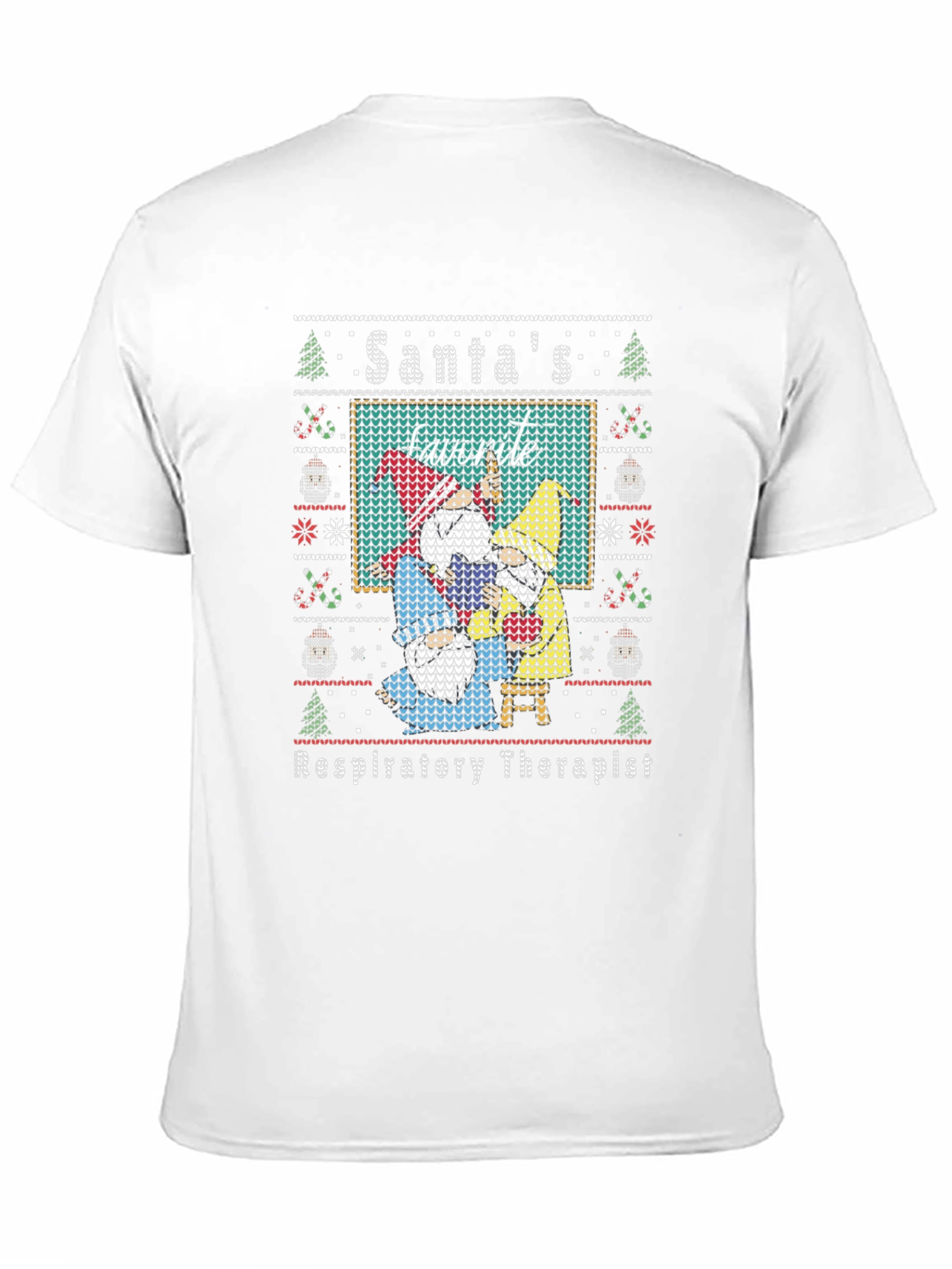 Santas Favorite Respiratory Therapist Ugly Sweater T-Shirt