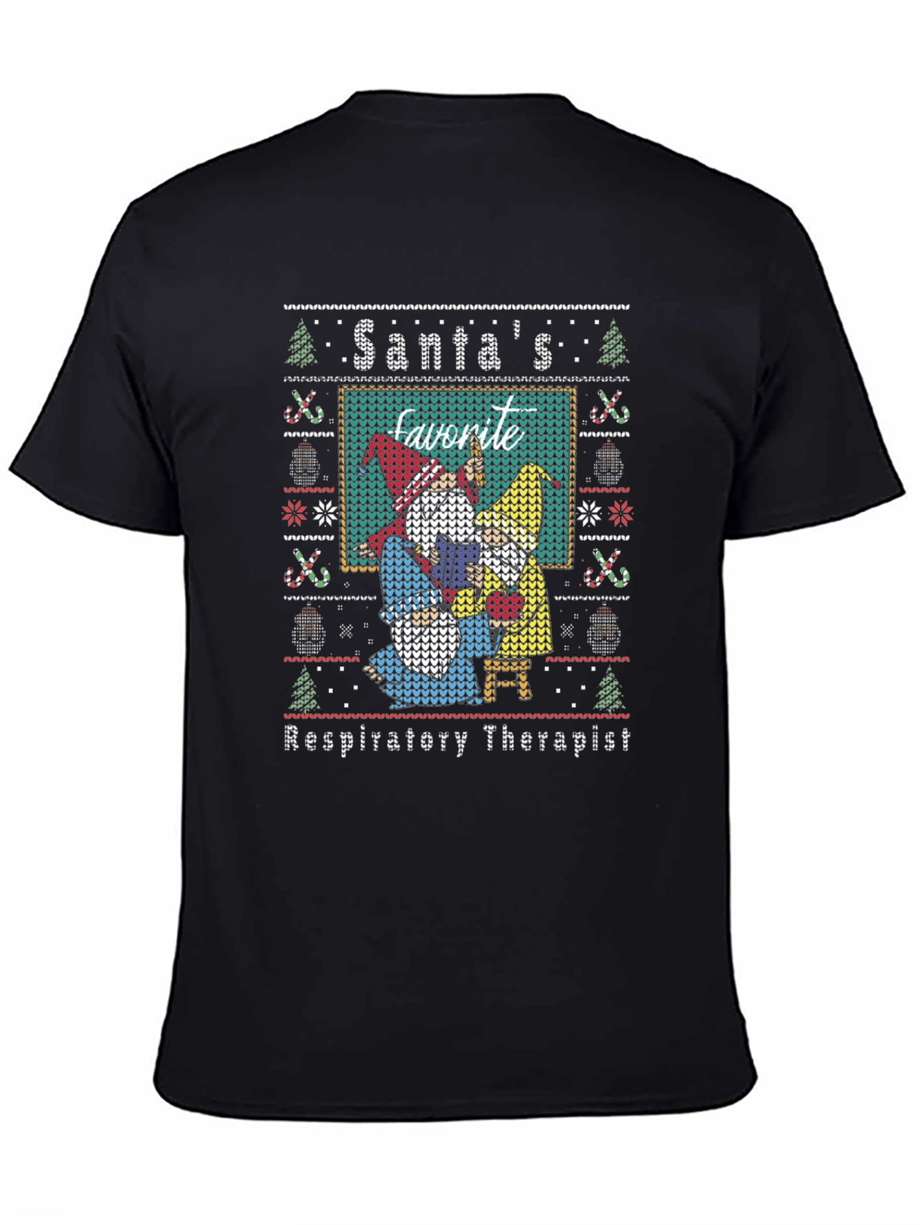 Santas Favorite Respiratory Therapist Ugly Sweater T-Shirt