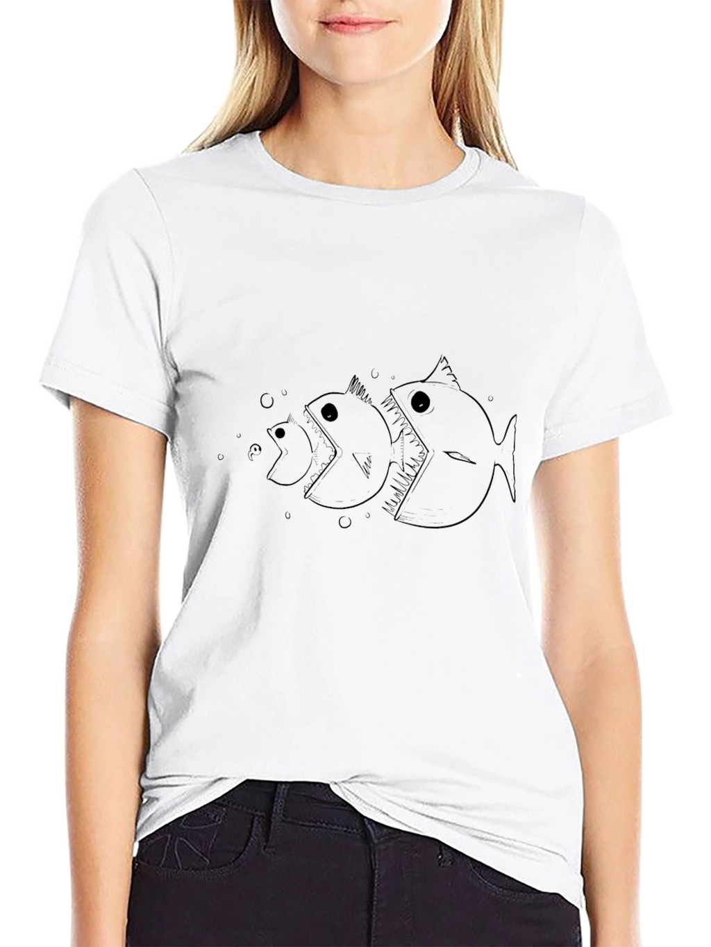 Black Always a Bigger Fish Graphic Tee