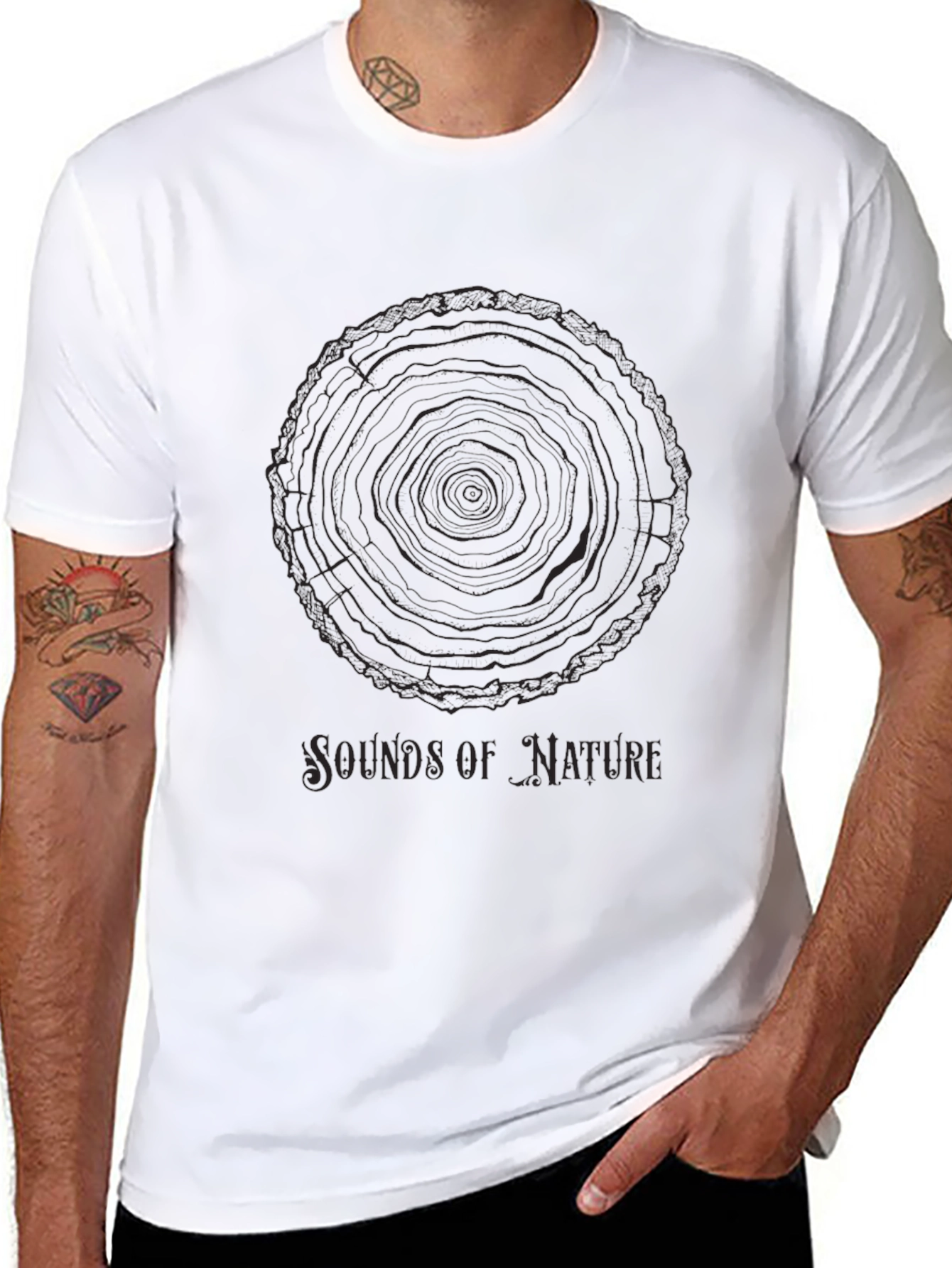 Sounds of Nature Black Graphic Tee