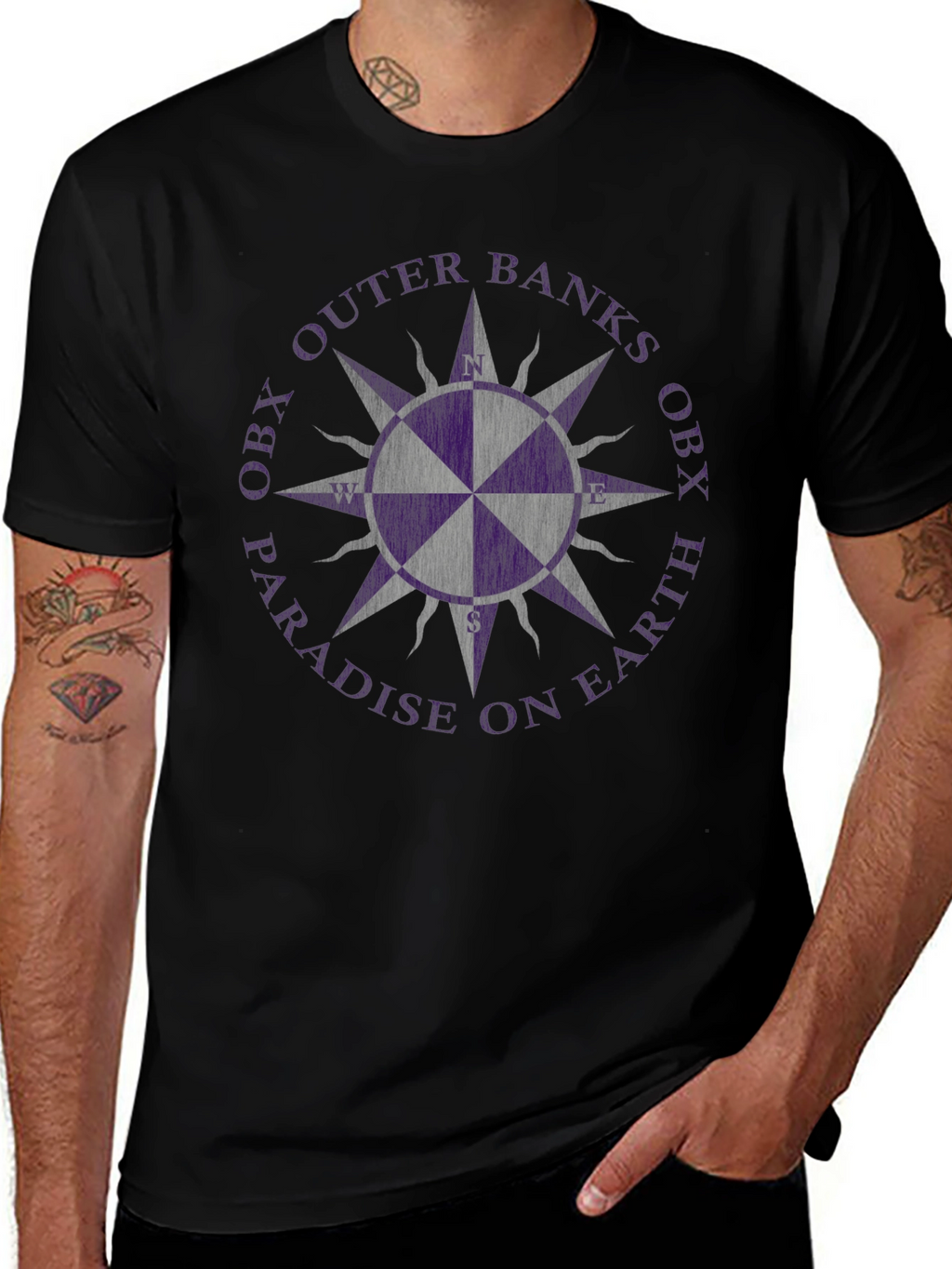 OBX Outer Banks Compass T-Shirt