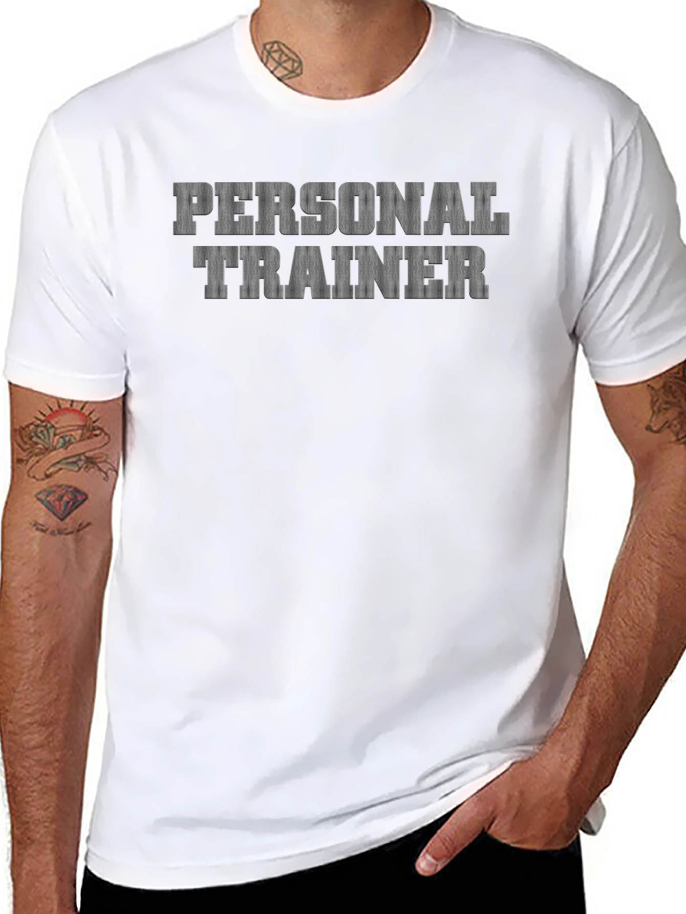 Personal Trainer Black Graphic T-Shirt
