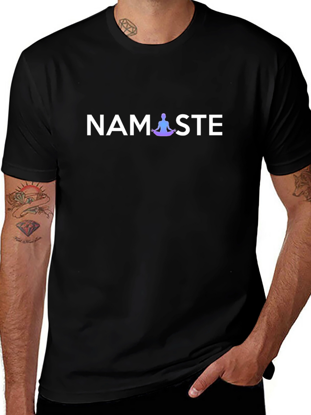 Namaste Yoga Meditation T-Shirt - Spiritual Comfort