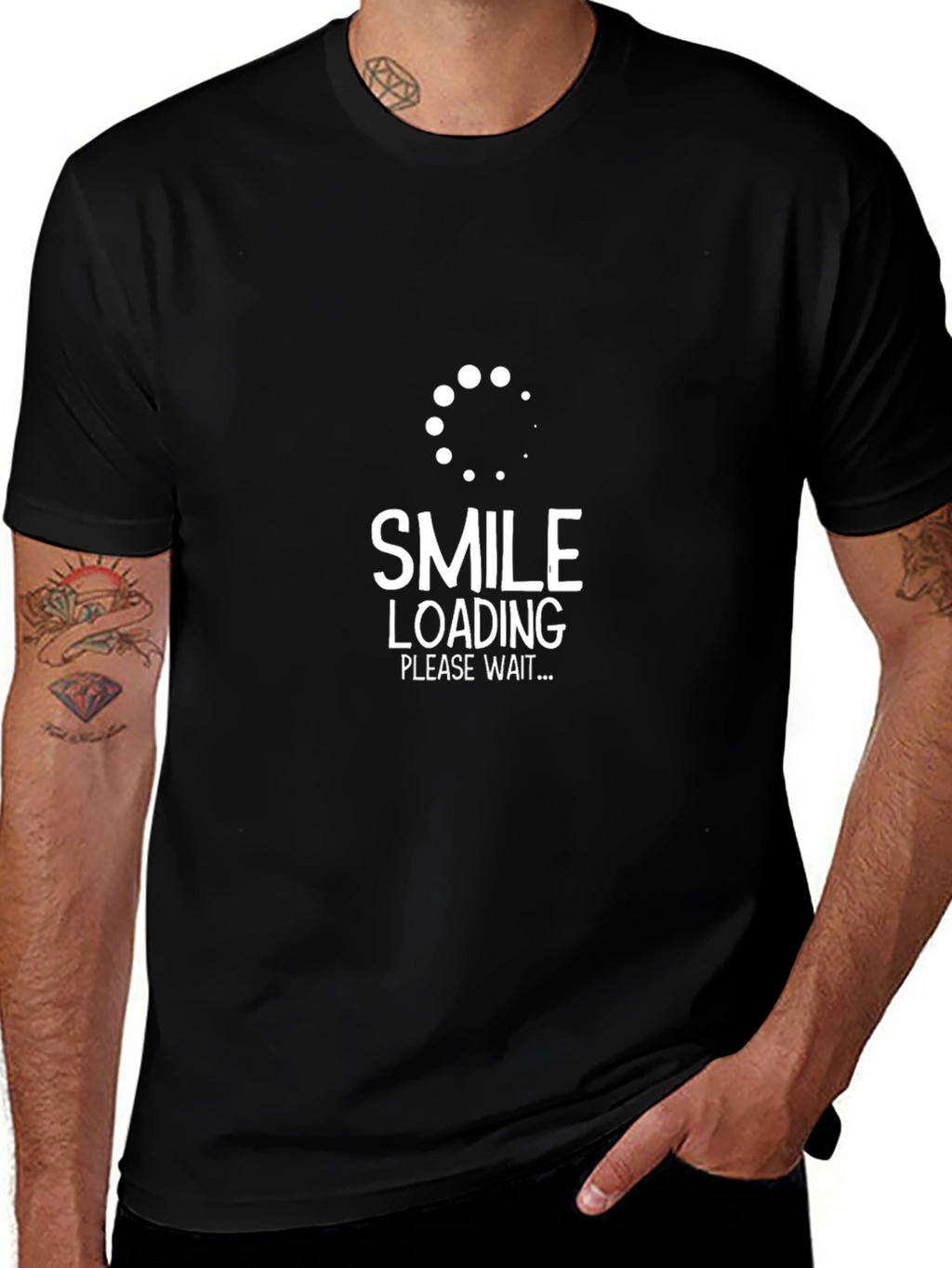 Smile Loading T-Shirt - Funny Graphic Tee