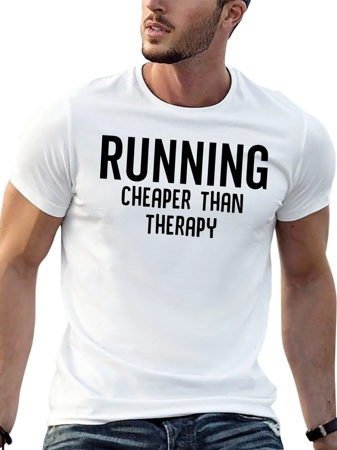 Running Cheaper Than Therapy Graphic Tee