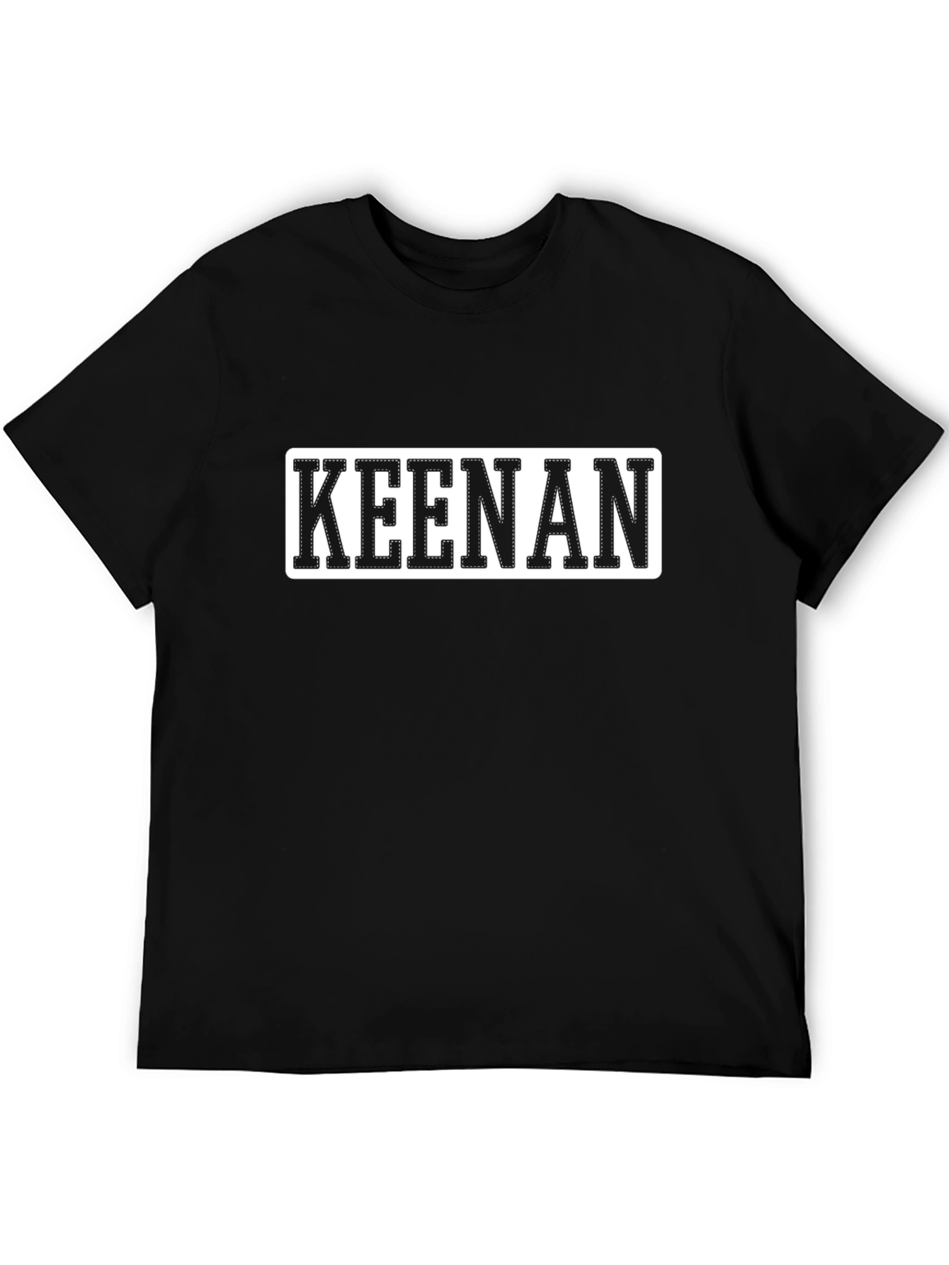 Keenan Graphic Tee - Black Cotton T-Shirt