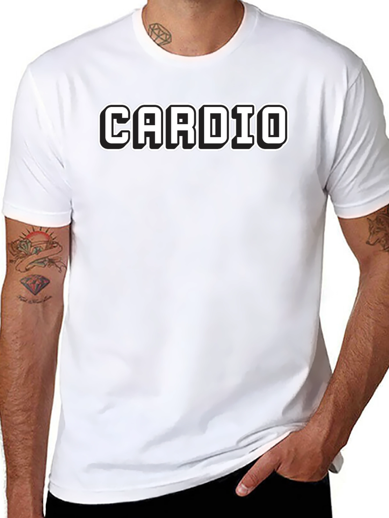 Cardio T-Shirt - Black Workout Tee