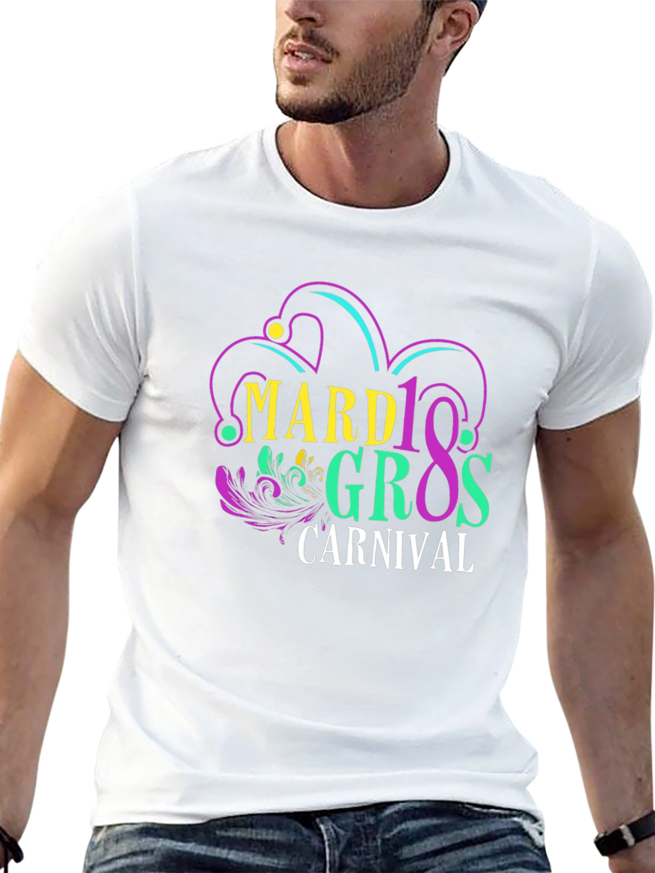 Mardi Gras Carnival Graphic T-Shirt