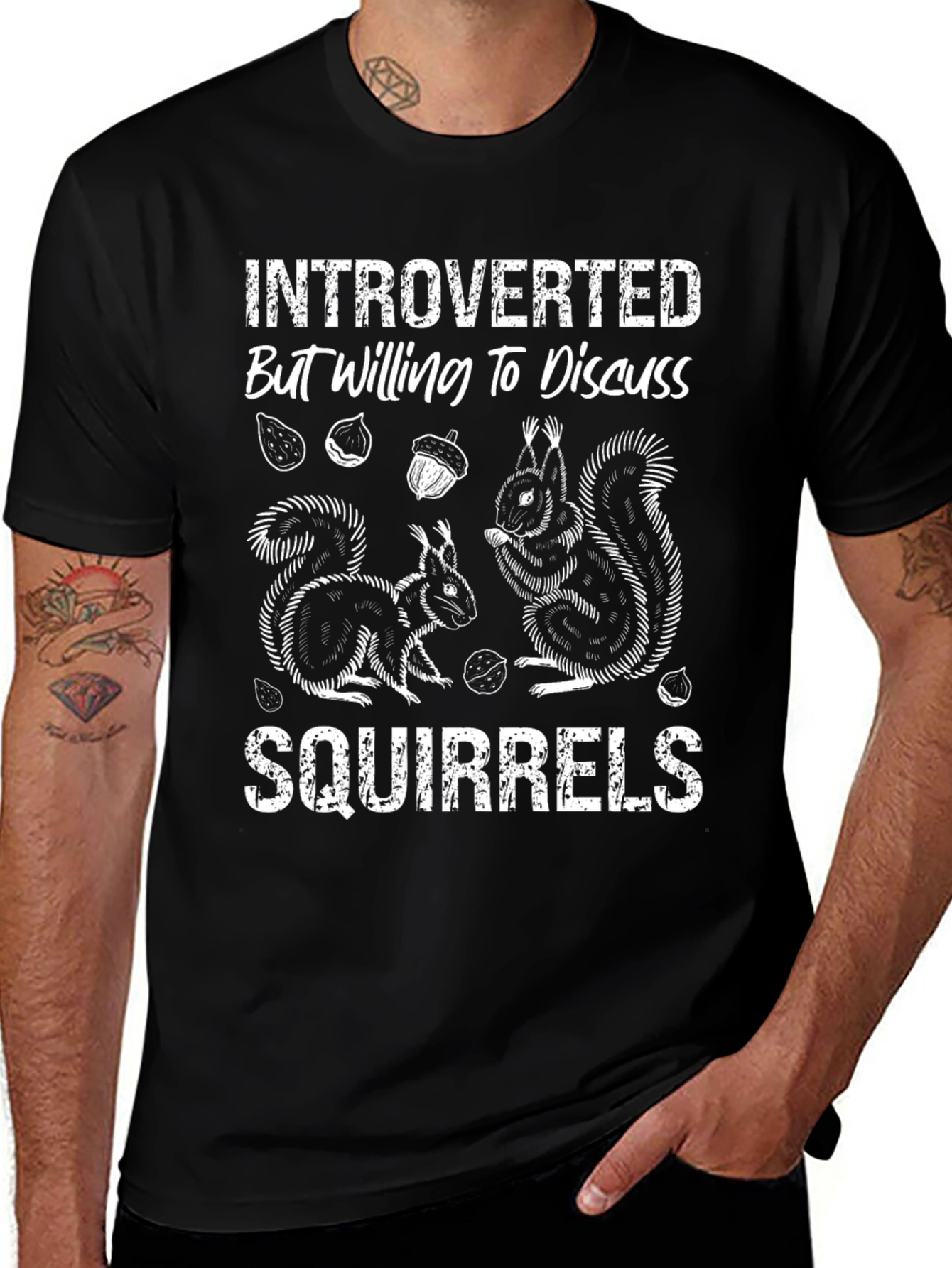 Introverted Squirrels Graphic Tee
