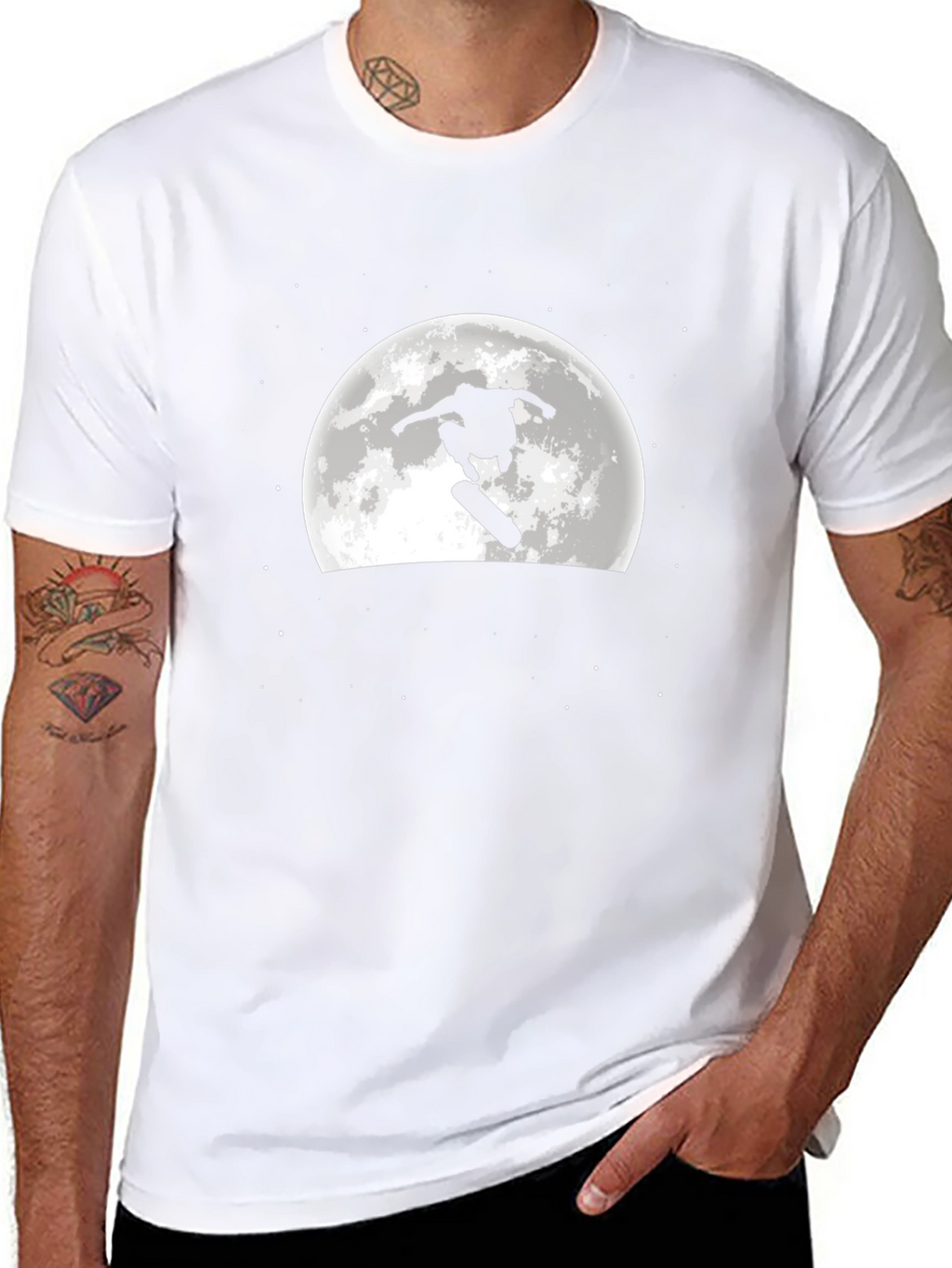 Skateboarder Moon T-Shirt