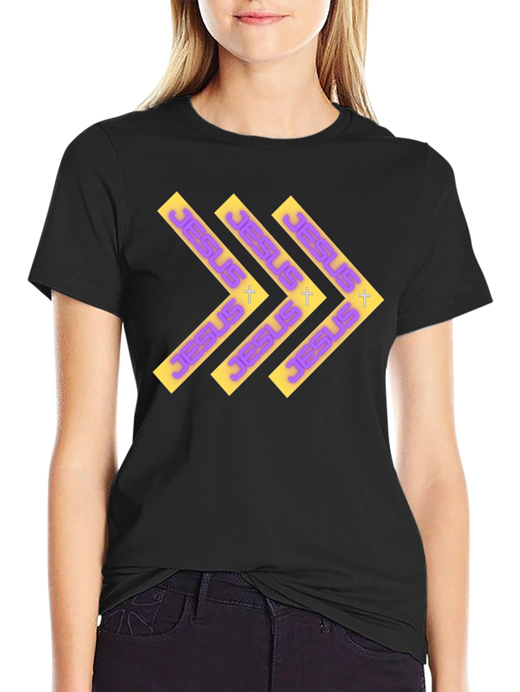 Jesus Arrows Graphic Print Tee