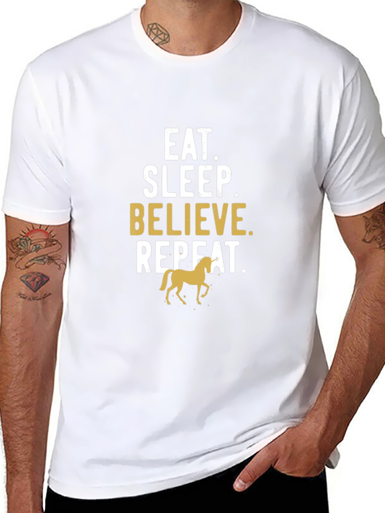 Eat Sleep Believe Horse T-Shirt