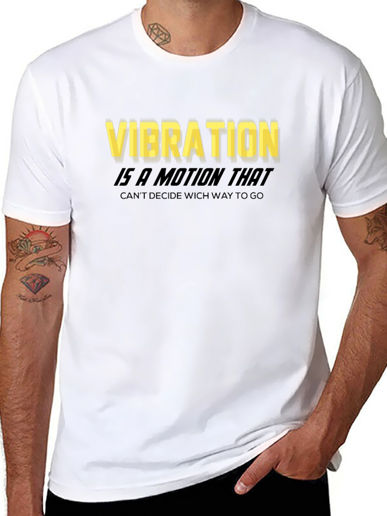 Vibration Motion Black T-Shirt