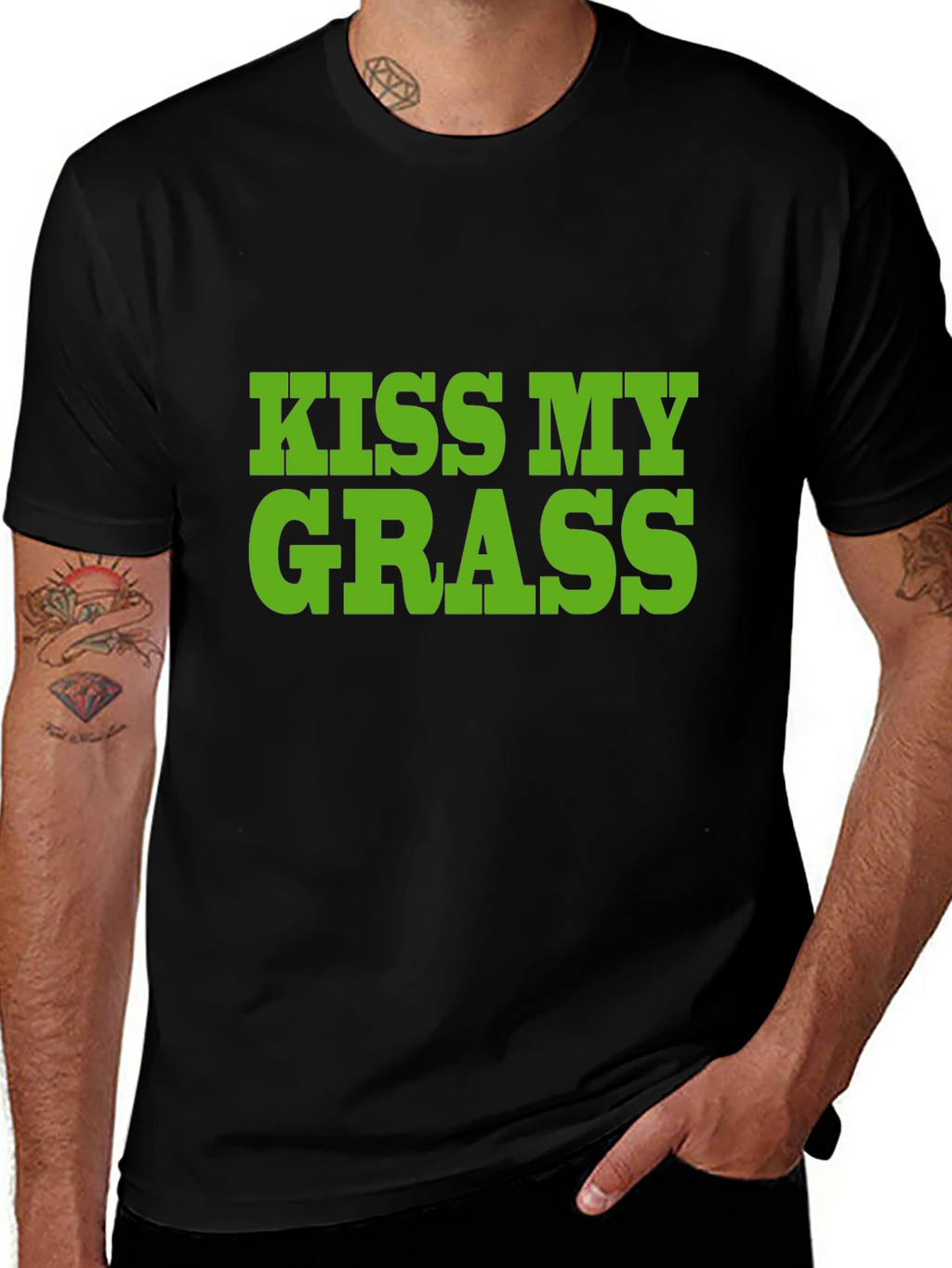Kiss My Grass T-Shirt - Bold Statement Tee
