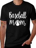 Baseball Mom Graphic T-Shirt