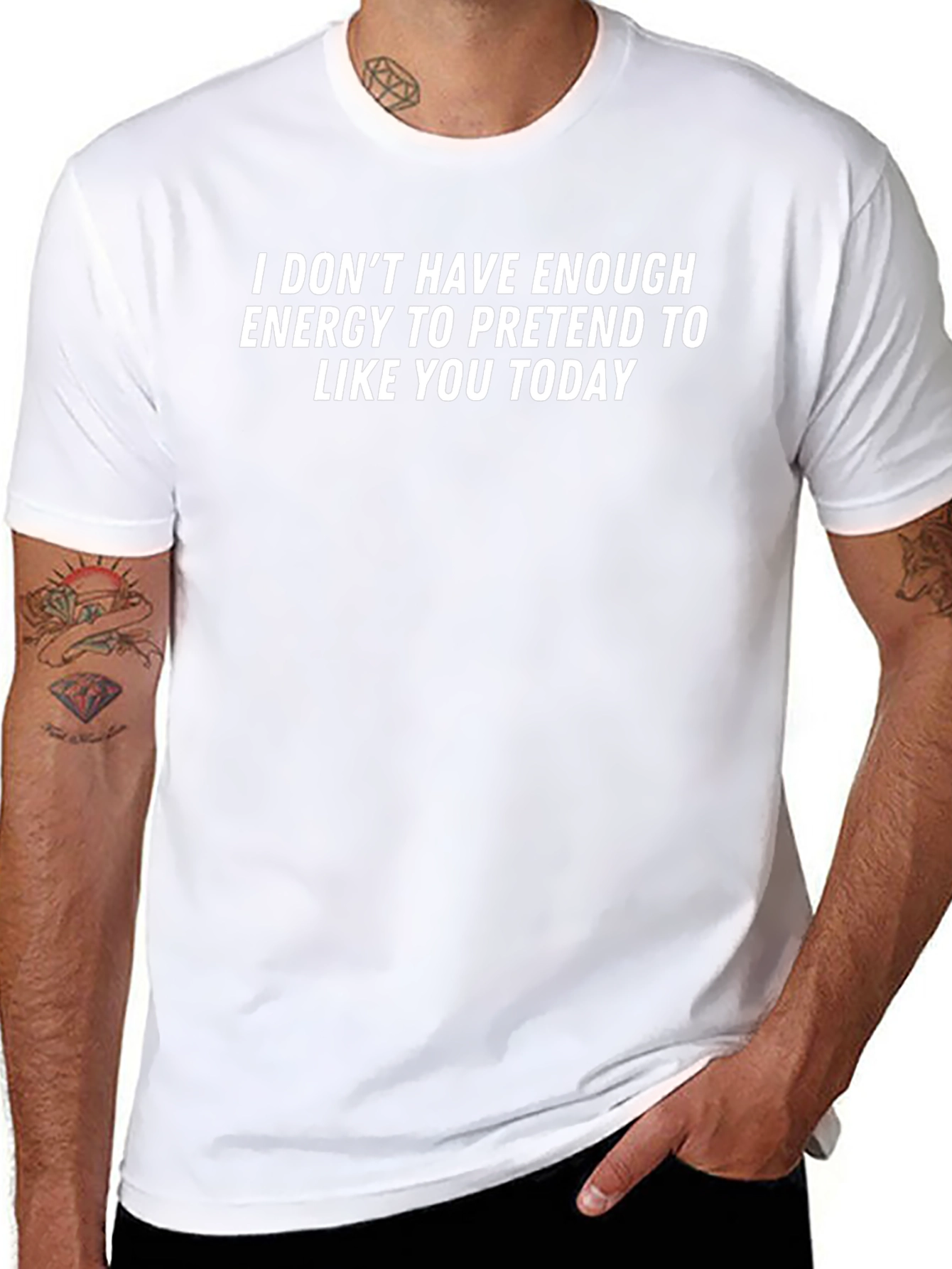 Funny Sarcastic T-Shirt - Low Energy Humor Tee