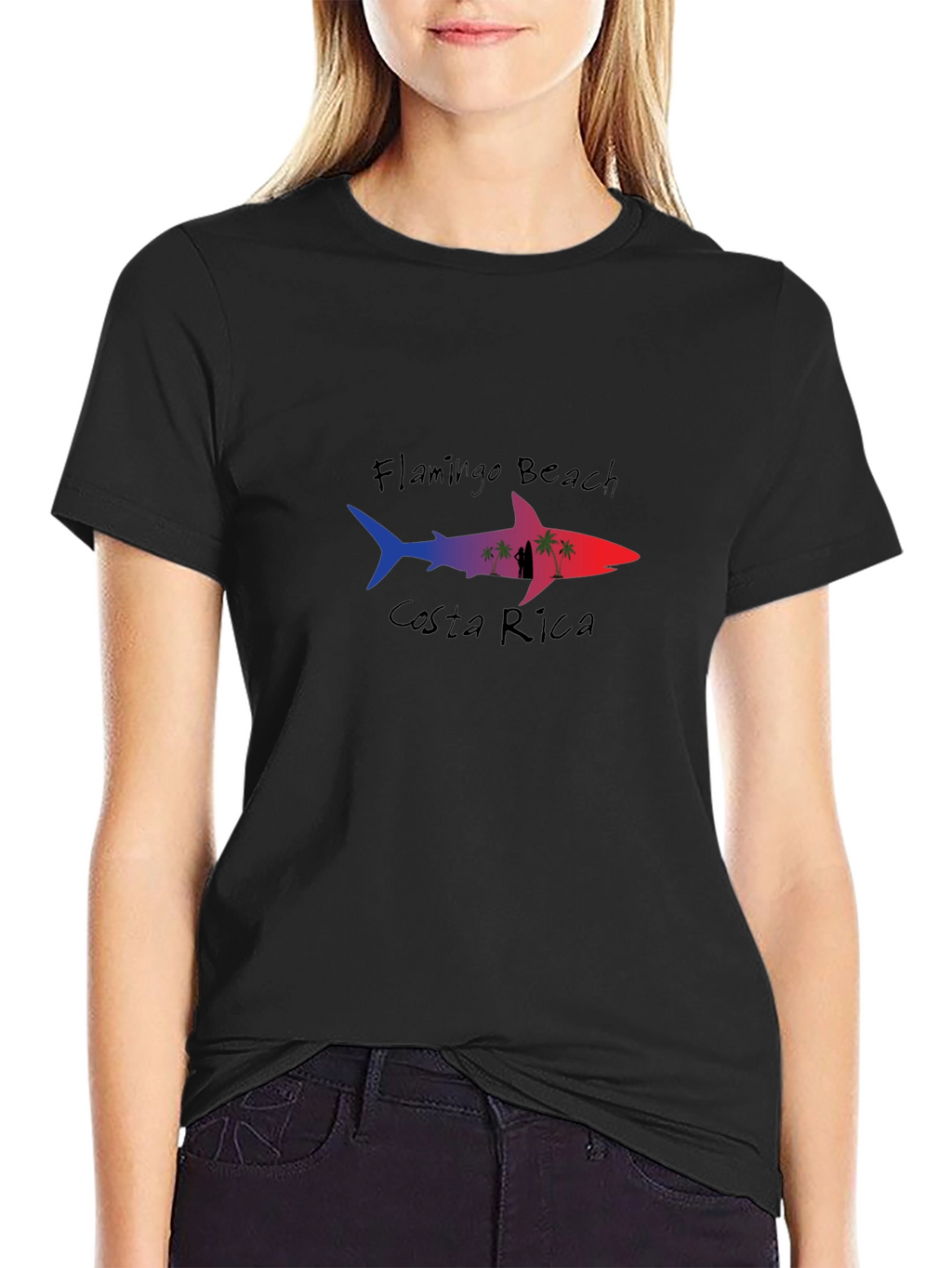 Flamingo Beach Costa Rica Shark T-Shirt