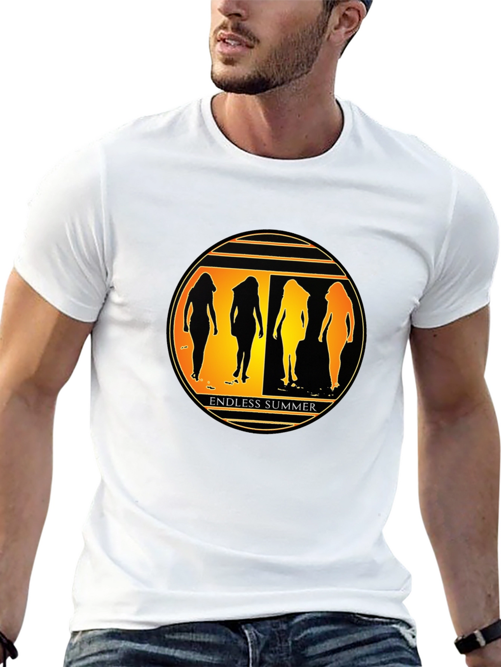 Endless Summer Graphic Tee - Stylish Black T-Shirt