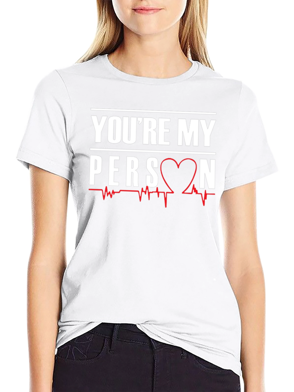 Youre My Person Heartbeat Graphic T-Shirt