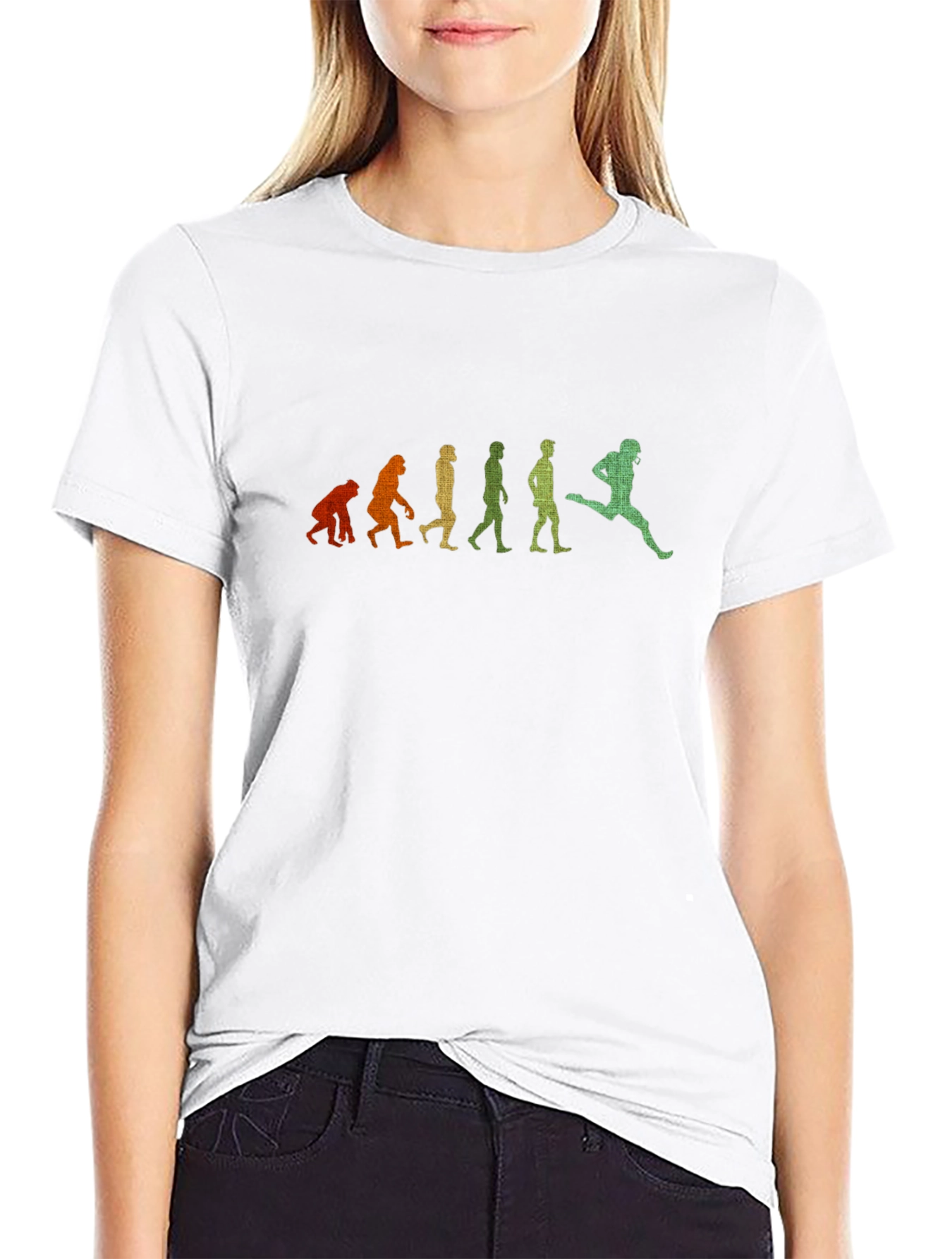 Evolution of Football T-Shirt - Black