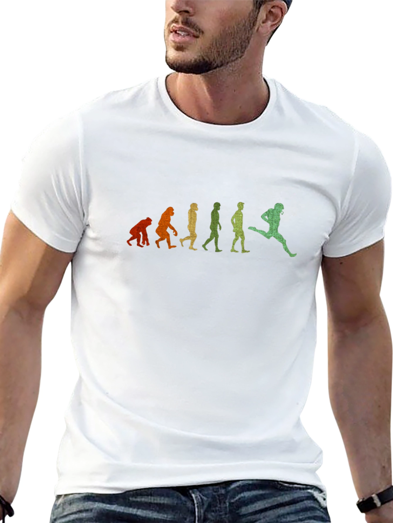 Evolution of Football T-Shirt - Black