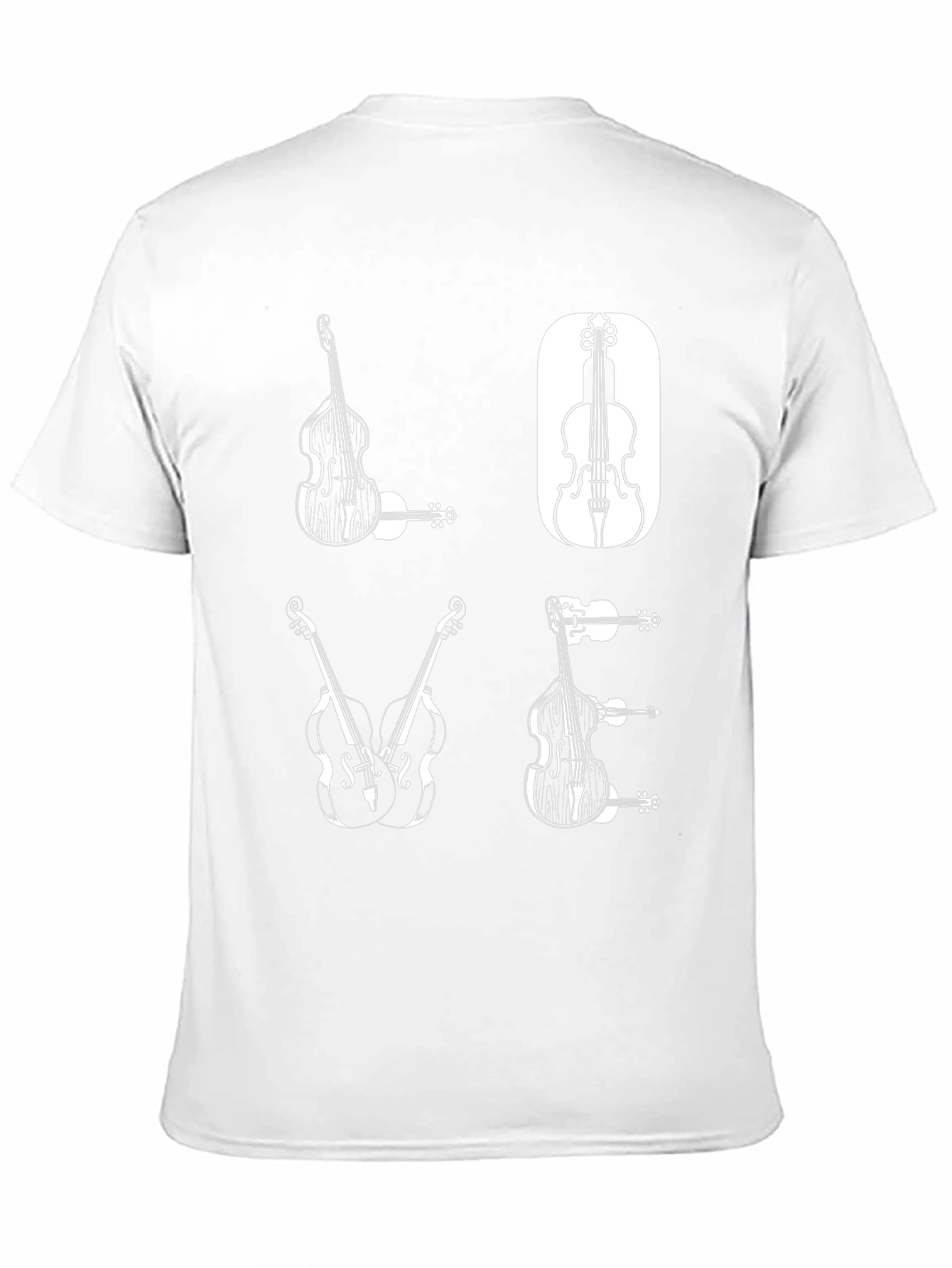 Musical Bass Graphic Tee - Black