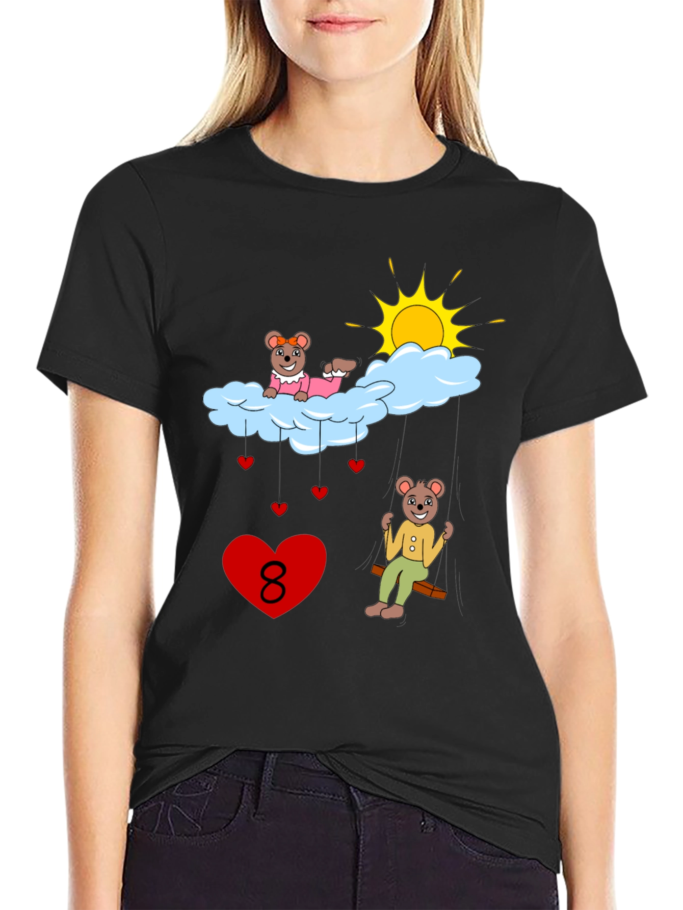 Beary Cute Number 8 T-Shirt