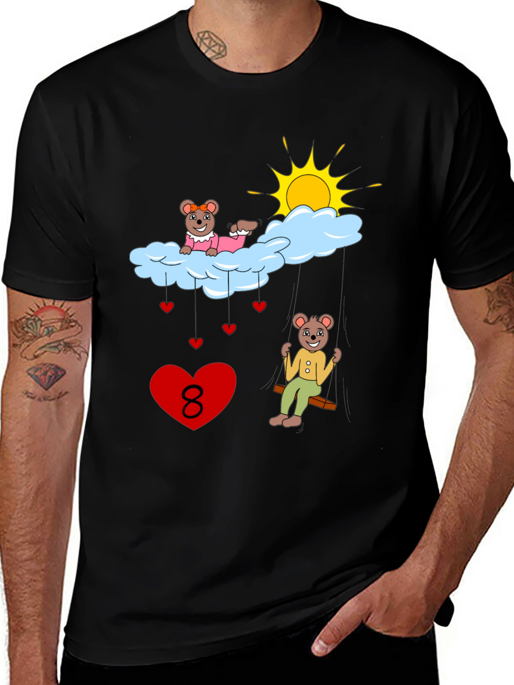 Beary Cute Number 8 T-Shirt