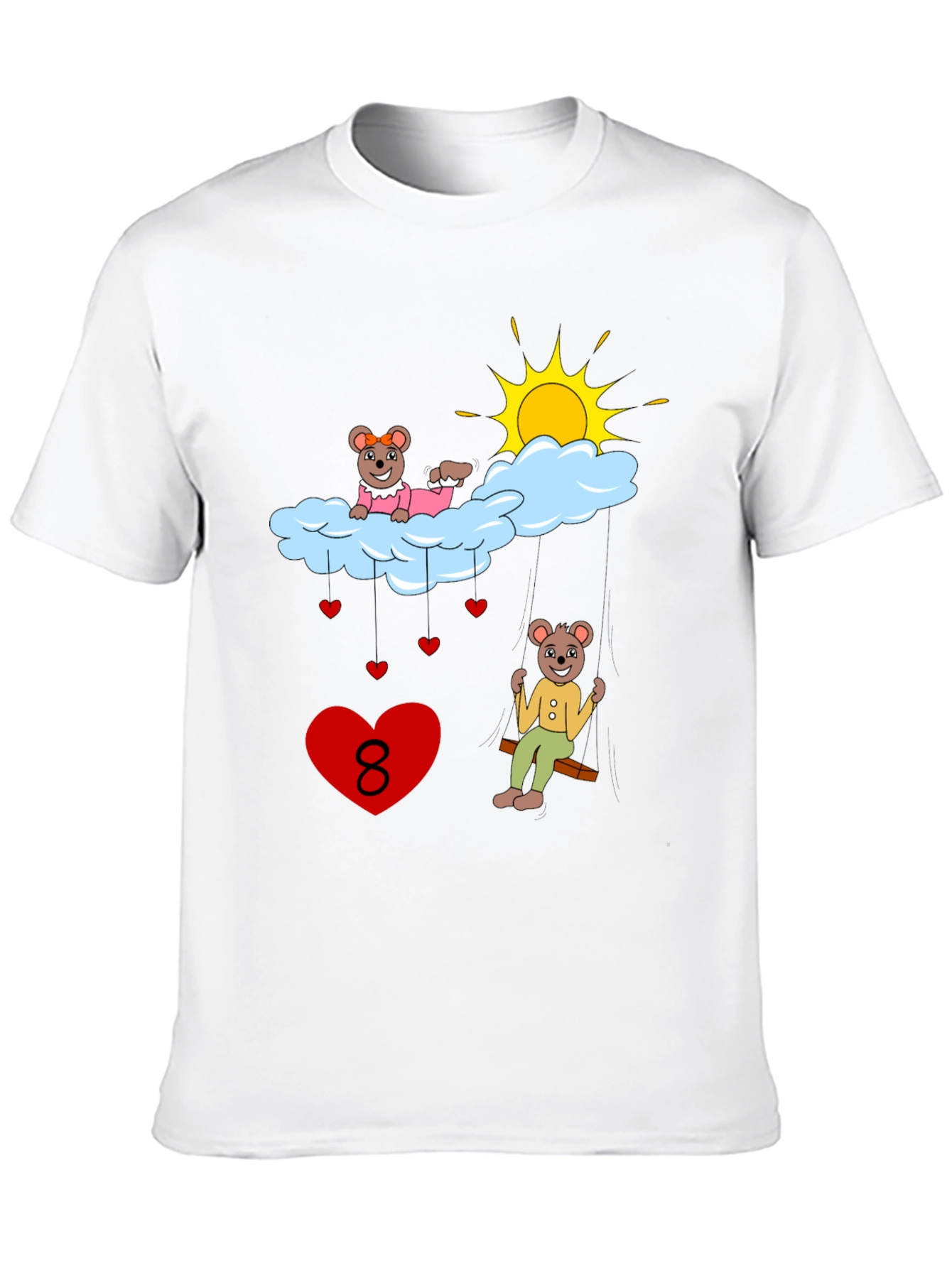 Beary Cute Number 8 T-Shirt