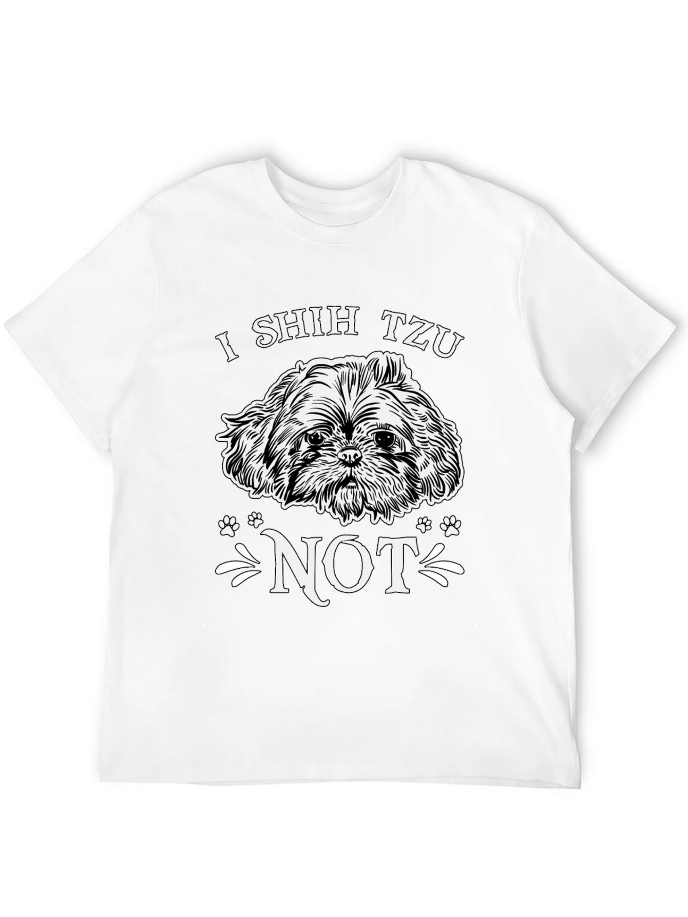 I Shih Tzu Not Black Graphic Tee