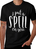I Put A Spell On You Black Graphic Tee