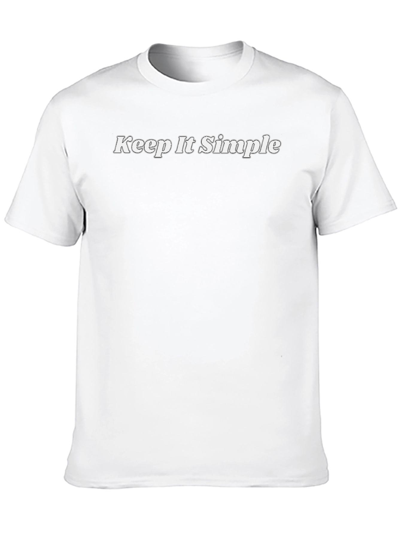 Keep It Simple Black Graphic Tee - Mens Casual Style
