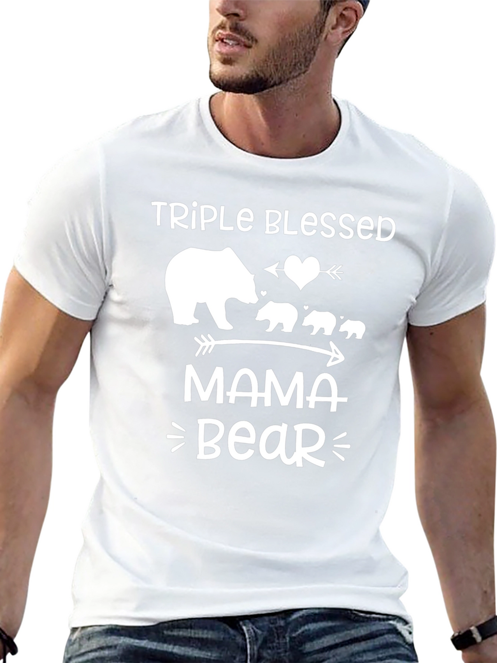 Triple Blessed Mama Bear T-Shirt