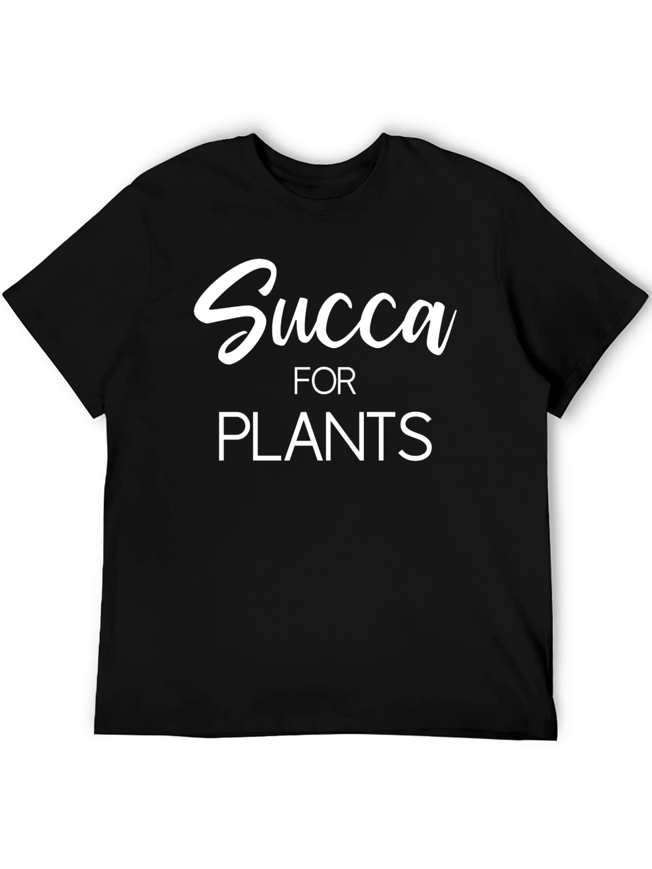 Succa for Plants Graphic Tee - Black Cotton Shirt