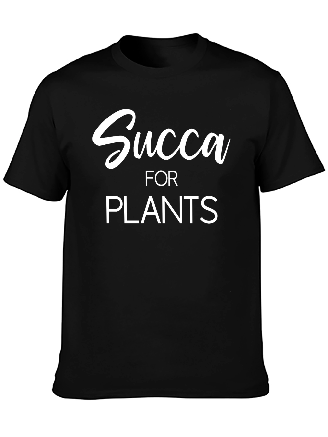 Succa for Plants Graphic Tee - Black Cotton Shirt