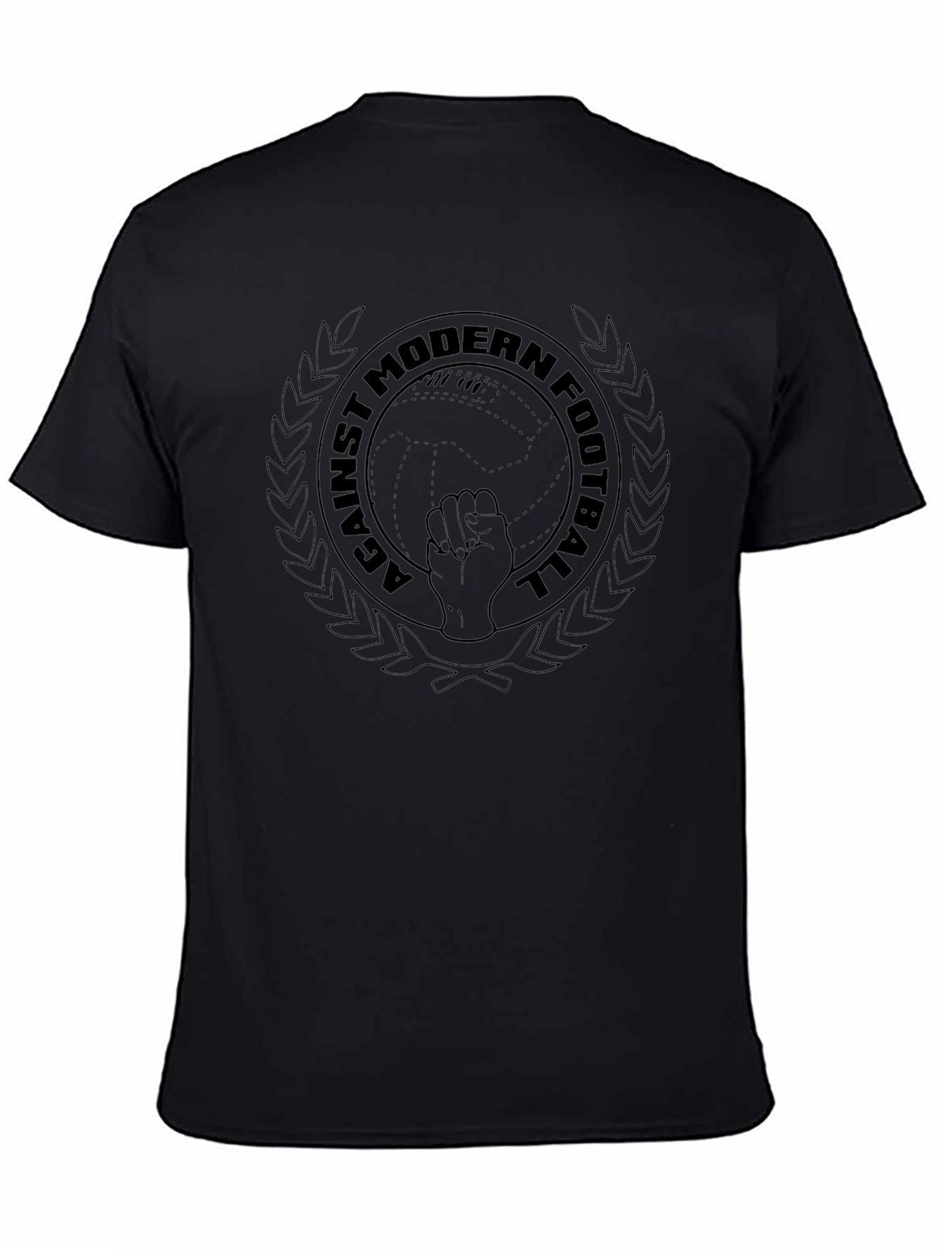 Against Modern Football T-Shirt - Black