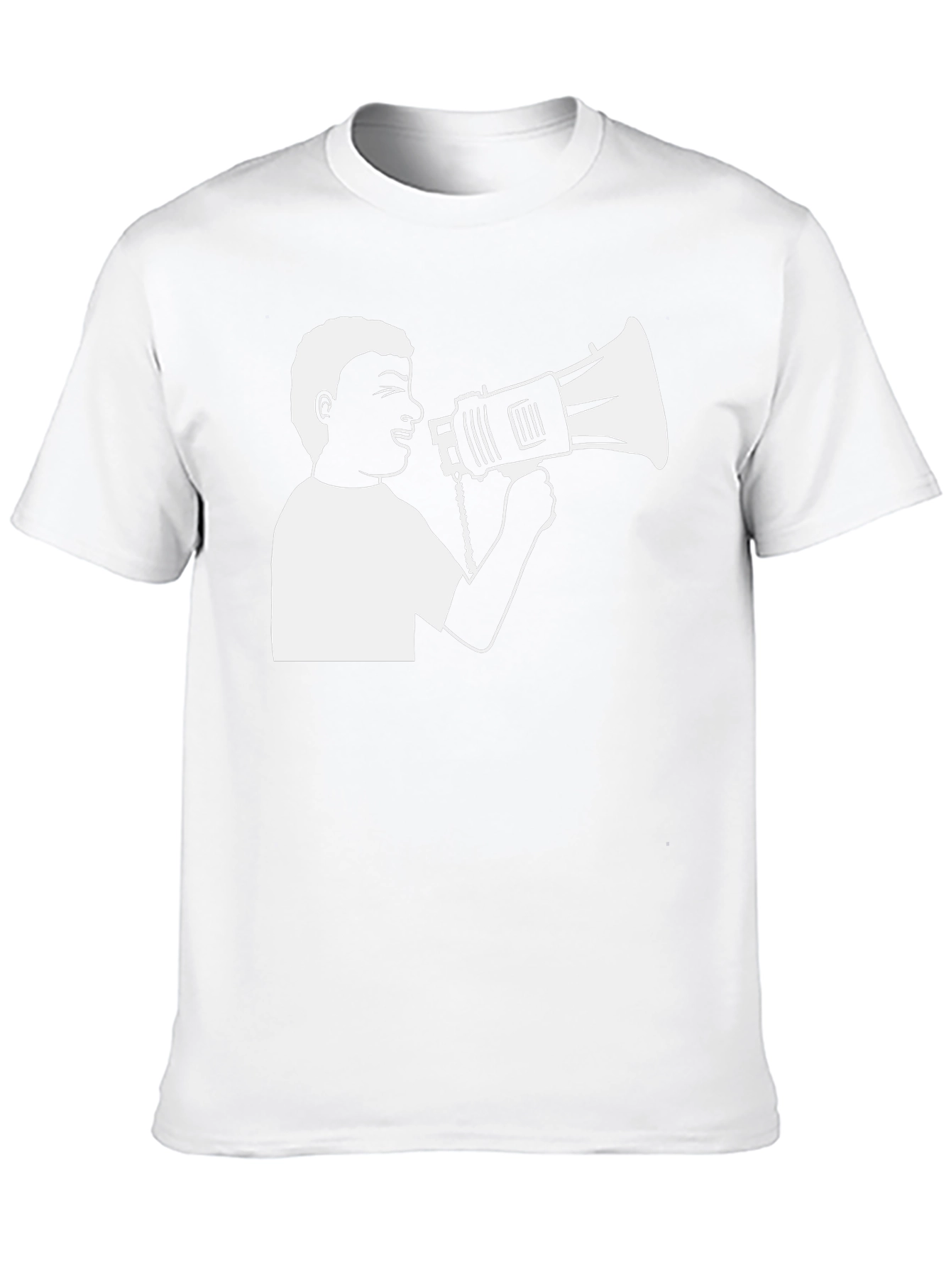 Megaphone Graphic T-Shirt - Black