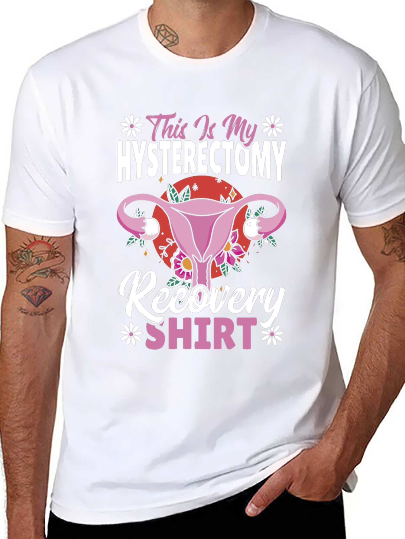 Hysterectomy Recovery Shirt Funny Floral Graphic Tee