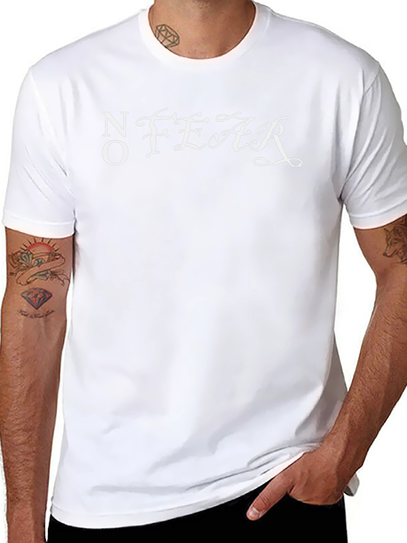 No Fear Black Graphic Tee