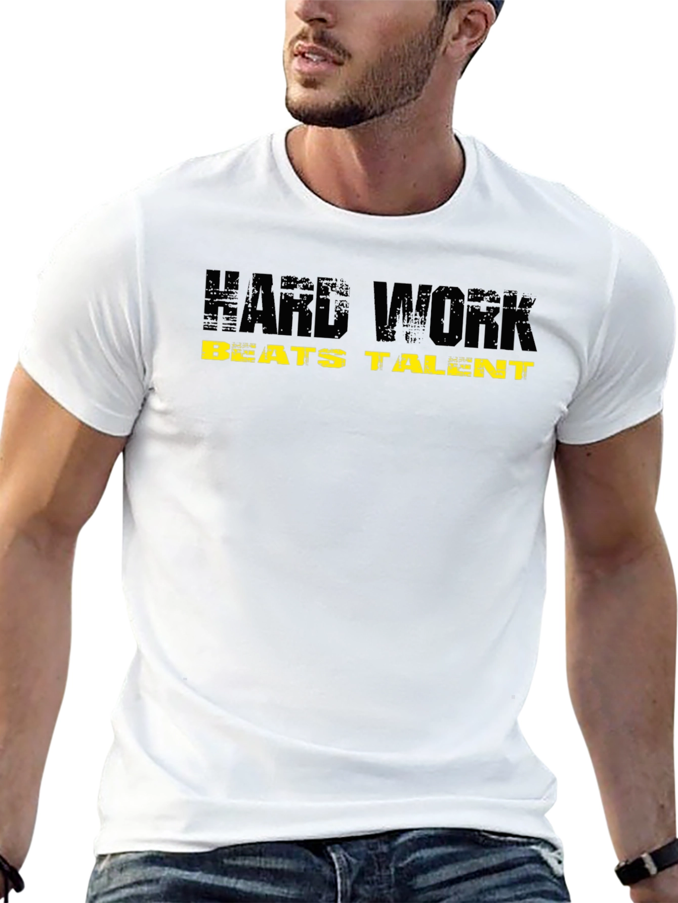 Hard Work Beats Talent Black T-Shirt