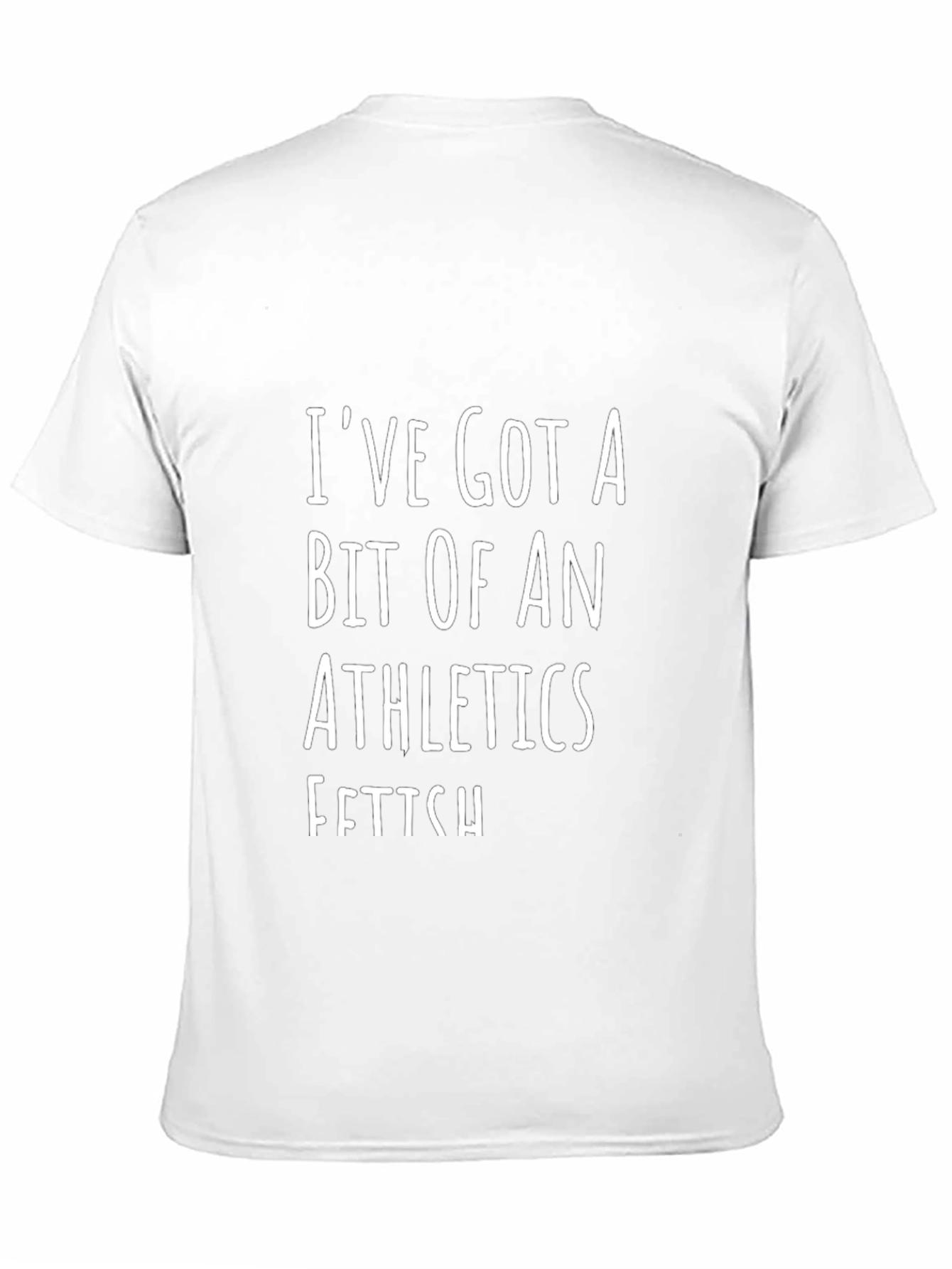 Athletics Fetish Graphic Tee - Black Cotton T-Shirt